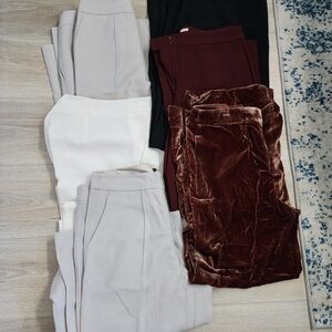 Lafayette 148 New York Pants in Cream, White, Maroon, Black, and Brown (5)